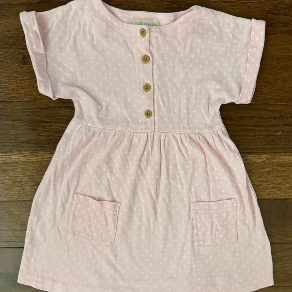 Jojo Maman Bebe Pink Polka Dot Kids Dress